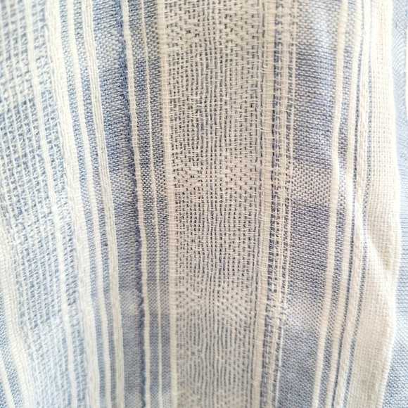 NWT TOBI Ladies Blue White Striped Drawstring Waist Shorts Lightweight Size S - Picture 3 of 5